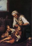 The old woman and a child Bartolome Esteban Murillo